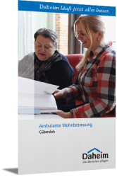Faltblatt Ambulante Wohnbetreuung Gütersloh