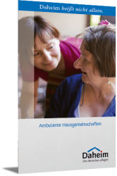 Faltblatt Ambulante Hausgemeinschaften Daheim e.V.